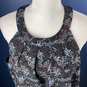 Loft Outlet Floral Print Sleeveless Blouse